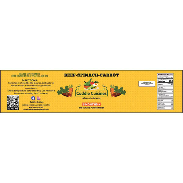 Beef, Spinach, Carrot